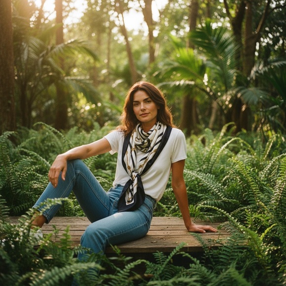 Decorative Scarf/Head Band - Picture 2 of 5